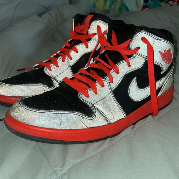Air Jordan 1 mid black 3M infrared - Picture 4 of 6